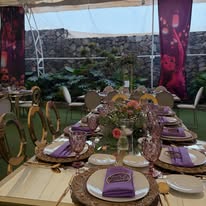Mesa decorada para evento